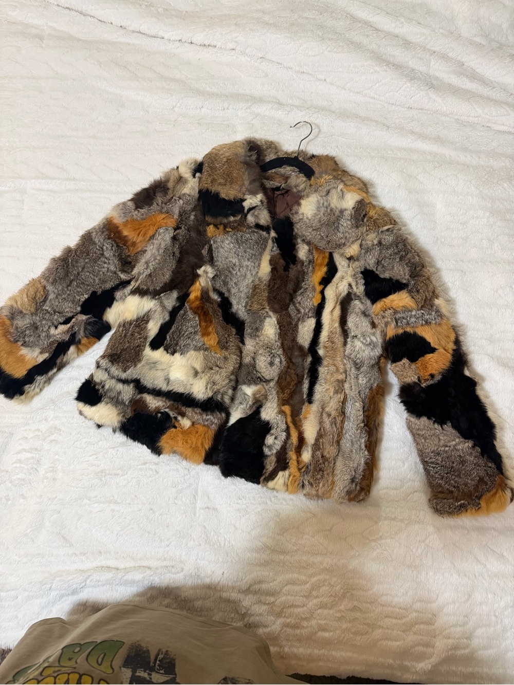 American Signature rabbit fur coat.